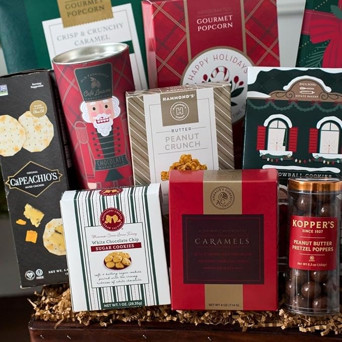 Christmas Basket Gift Deluxe of Holiday Foods by GourmetGiftBaskets.com