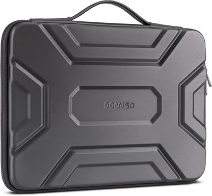 DOMISO 15.6 inch Laptop Sleeve Shoulder Bag Shockproof Computer Bag Waterproof EVA Protective Carrying Case for 16" MacBook Pro/Max M2 M1 2019-2023,15"-16" HP Dell Asus Laptop,Dell XPS 15,Dark Grey