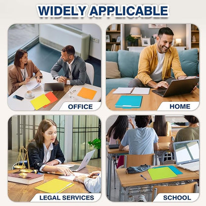 H4D 30 Pack Colored File Folders, Plastic Manila Folders with 1/3-Cut Tabs, Letter Size Home School Office Supplies for Document Filing, 6 Colors