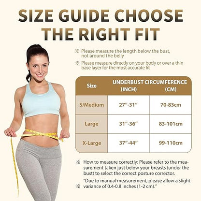 WNIEYO Posture Corrector for Women and Men Back Brace for Women Back Straightener for Effective Lower Back Pain Relief, Scoliosis, and Better Posture Support(XL)