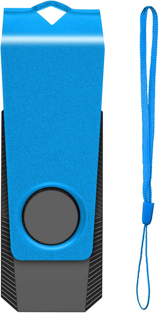 4GB USB Flash Drive 1 Pack AGECASH USB 2.0 Memory Stick Jump Drive Swivel Metal Pendrive Zip Drive USB Thumb Drives Blue 4GB 1PCS with Lanyard