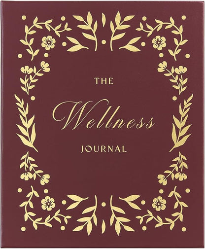 And Per Se Wellness Journal, Daily Journal for Personal Mental Health, Sleep & Diet Tracking, Self Care Reflection for Women & Men (Burgundy Bloom)