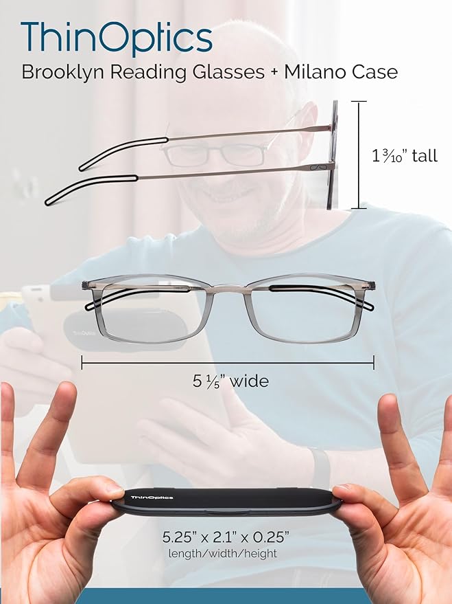 ThinOptics Rectangular Reading Glasses
