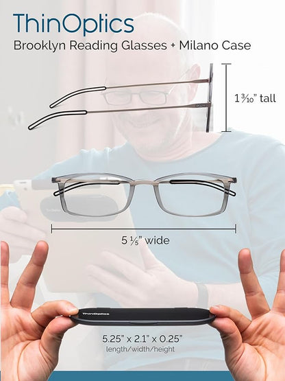 ThinOptics Rectangular Reading Glasses