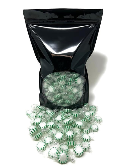 Holiday Spearmint Starlights Hard Candy Mints - 3 lbs - Spearmint Flavored Old School Disks Classic Hard Candies - American Vintage Candy Bulk Assortment - Individually Wrapped, 48 oz.