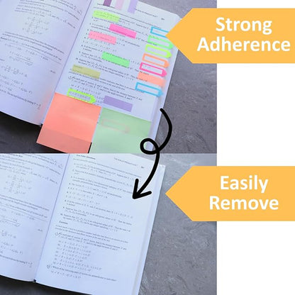 Sticky Notes 3x3 in, 8 Pads, 75 Sheets/Pad, Use as Bright Colors Self-Stick Pads, Note Taking Sticky Note Pads, Recyclable, Easy to Post for Home, Office, Notebook