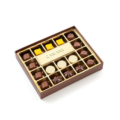 CARIANS Chocolate Gourmet Truffles Box, Assorted Pralines Box, Premium Gourmet Gift Basket, Assortment of Milk and Dark Chocolate Great for Gift Giving, Anniversary, Thanksgiving, Christmas
