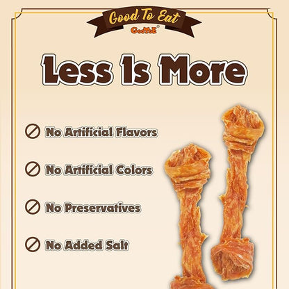 Gootoe Turkey Tendons for Dogs –All-Natural, Hypoallergenic Dog Treats, Rawhide Alternative, Long Lasting Puppy Chews, Healthy Dog Treats for Large Breeds, Bone (L), 2 Count Pack