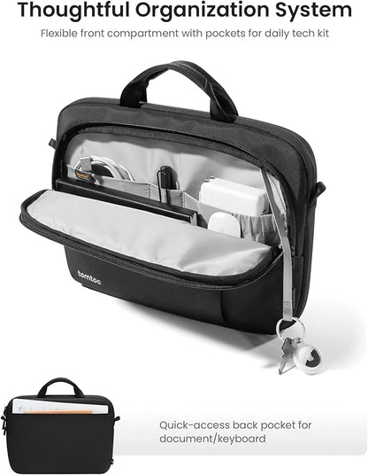 tomtoc 360 Protective Laptop Carrying Case for 16-inch MacBook Pro M4/M3/M2/M1 Pro/Max A3403 A3186 A2991, Water-resistant Laptop Shoulder Bag fits 15-inch MacBook Air M4/A3241 2025, M3/A3114, M2/A2941