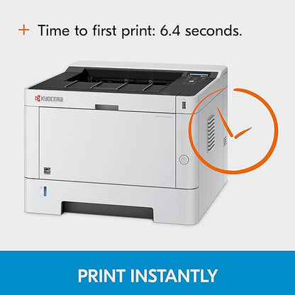 Kyocera 1102RY2US0 Model ECOSYS P2040dw Monochrome Network Laser Printer, 42 PPM B&W, Print Resolution 600 x 600 DPI Up to Fine 1200 DPI, Standard Wireless and Wi-Fi Direct Capability, 256 MB Memory