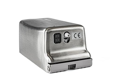 Bradley 6A01-11 Diplomat Foam Soap/Sanitizer Dispenser, Surface Mounted, Vertical Tank, Low Battery Indicator Lights, Architectural Satin Finish, Stainless Steel