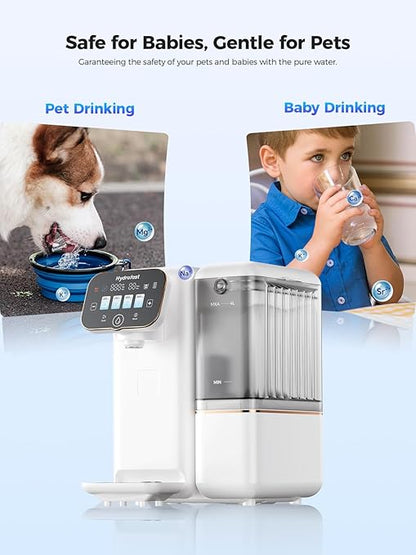 Countertop Reverse Osmosis Water Filter, 5-Stage Water Filtration System for Kitchen, RV, Office, White
