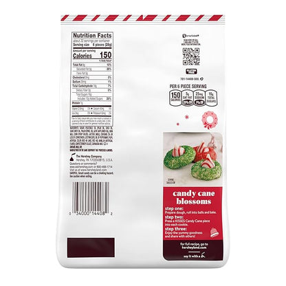 HERSHEY'S KISSES Candy Cane Flavored, Christmas Candy Bulk Bag, 31.67 oz