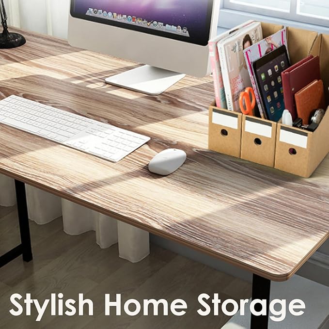 24 Pcs Cardboard Magazine File Holders, Magazine Book Bin Box With Label Stickers, Brown Bulk Kraft Magazines Organizer for Home Office, File Storage Boxes for Desk Shelves
