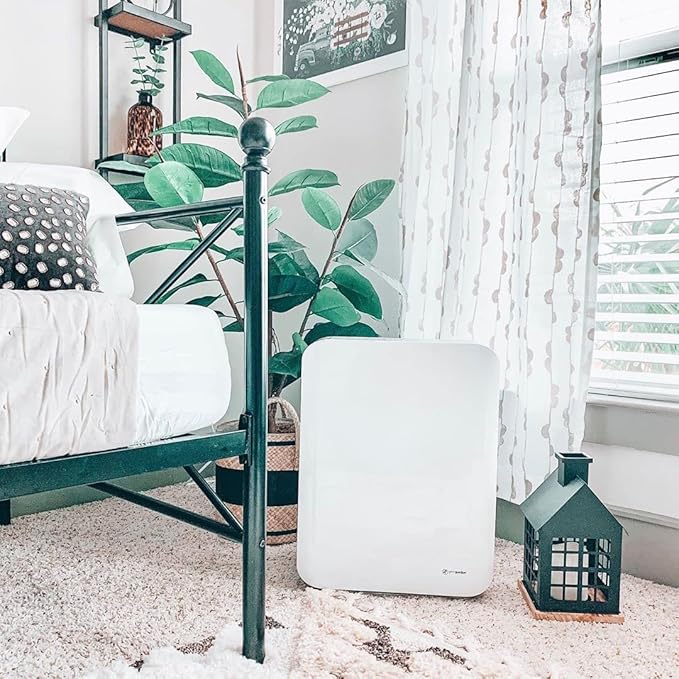 GermGuardian HEPA Air Purifier for Home, Large Rooms up to 1760 Sq. Ft. with HEPA Air Filter & UV-C Light, Zero Ozone Verified, AC5900WCA, White