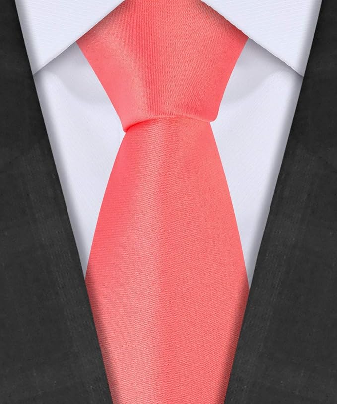 TIE G 5pcs Tie Set in WHITE OR BLACK GIFT BOX: Solid Color Necktie, Satin Bow Tie, Pocket Square, Lapel, Cuff Links