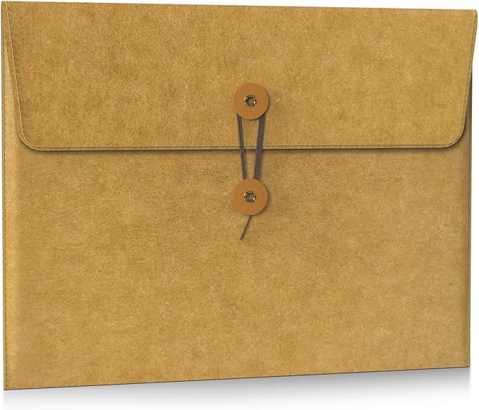 PHOCAR MacBook Air 13 inch Sleeve, Made of Kraft Paper, Waterproof & Antiscratch, Retro Design Laptop Sleeve for MacBook Air 13.3"/13.6" M4 M3 M2 M1