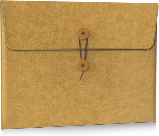 PHOCAR MacBook Air 13 inch Sleeve, Made of Kraft Paper, Waterproof & Antiscratch, Retro Design Laptop Sleeve for MacBook Air 13.3"/13.6" M4 M3 M2 M1