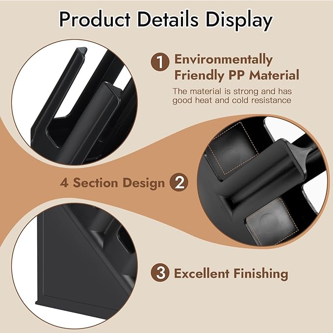 CURTA Paper Cup and Lid Holder, Disposable Paper Cup Dispenser 4 Compartment Coffee Cup and Lid Storage Organizer Holder for Countertop Coffee Station Bar Restaurant Breakroom