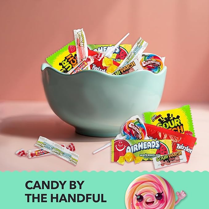 Bulk Candy Variety Pack - 20 lb - Candy Bulk - Individually Wrapped - Assorted Mix - Lollipops, Hard Candies, Fruity Candies - Dulces - Easter - Big Bag of Sweets for Party Favors
