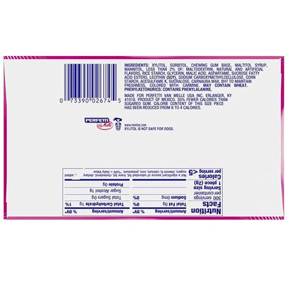 Mentos Pure Fresh Holiday Sugar-Free Chewing Gum with Xylitol, Bubble Fresh Flavor, Christmas Stocking Stuffers for Adults & Kids, Bubble Gum, 50 Piece Bottle (Bulk Pack of 6)