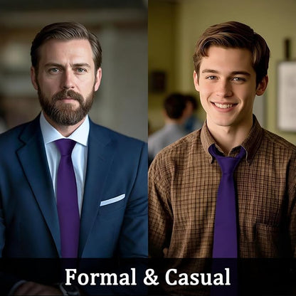 Solid Color Ties for Men 3.15" Mens Tie Classic Formal Neck Ties Mens Neckties for Men Business Wedding Casual