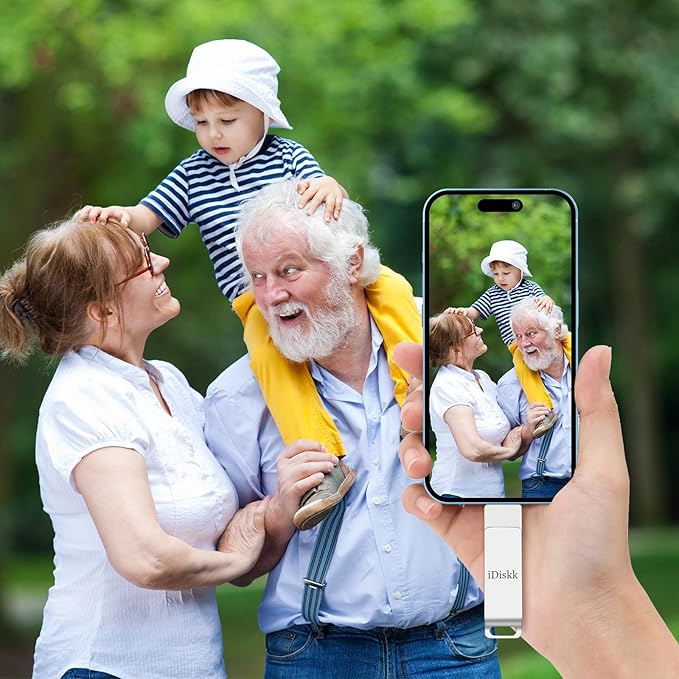 iDiskk 512GB Mfi Certified,Flash Drive for iPhone,Photos and Videos iPhone USB Storage,Photo Stick,for Computer Photo Storage Stick Lightning iPad, Mac/PC,FLASHDRIVE for Your iPhone (auto Backup)