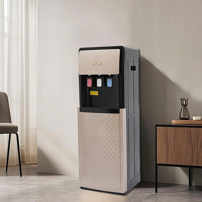 Water Coolers Standing Water Dispenser Cold Hot Dispenser, Modern Standing Water Dispenser Bottom Loading for Homes, Gyms, Office (Bottom Load Champain)