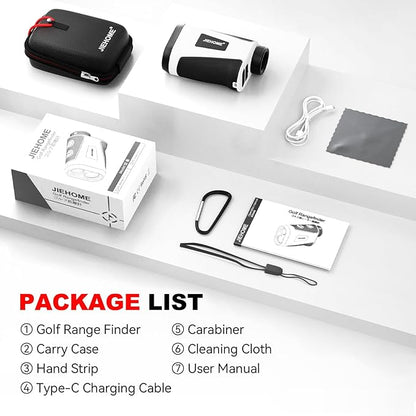 Golf Rangefinder with Slope & Magnet, 7 Modes(Triangulation) Upgraded Range Finders, 1200 Yards, 7X Magnification, Rechargeable Range Finder for Golfing Hunting Golf Accessories for Men Women
