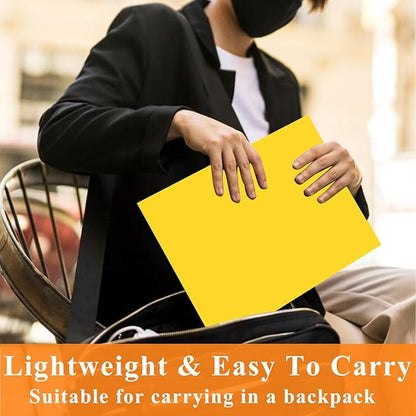 50Pcs Yollow with Pockets-2 Pocket Folders for Documents,Cute Paper Folders for Filing Cabinet,School,Office,Resume Portfolio