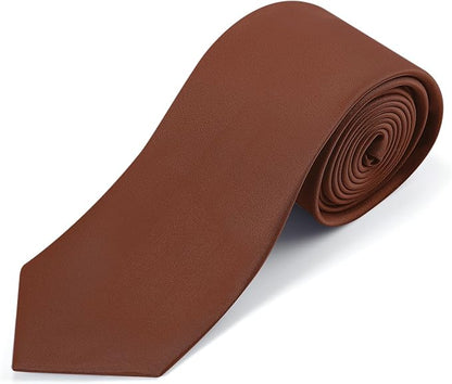 Black Ties For Men Solid Pure Color Formal Neckties 3.15" (8CM) Men's Tie for Business and Wedding with Gift Box