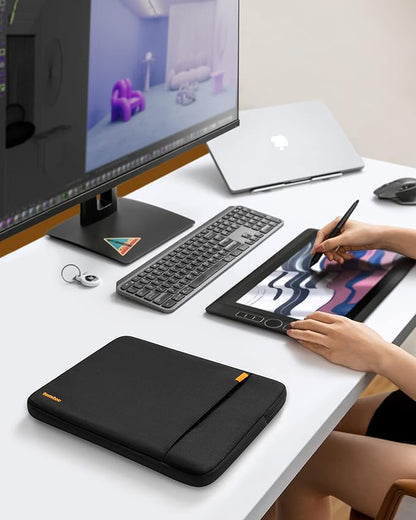 tomtoc 360 Protective Laptop Sleeve for 14-inch MacBook Pro M5/M4/M3/M2/M1 Pro/Max A3434 A3112 A3401 A3185 A2992 A2918 2025-2021, Water-Resistant Case Bag with Accessory Pocket for 13.8 Surface Laptop