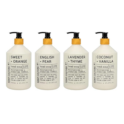 Home & Body Company Soap Culture 41 Hand Soap Collection 21.5 fl oz x 4