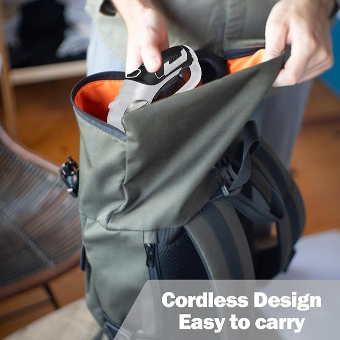 Cordless Electric Scissors, 4V Box Cutter & Cardboard Cutter with Upgrade Blade, LED Light, Safety Lock - Rechargeable Rotary Cutter for Fabric, Leather, Plastic, Crafting, Sewing, Industrial (Grey)