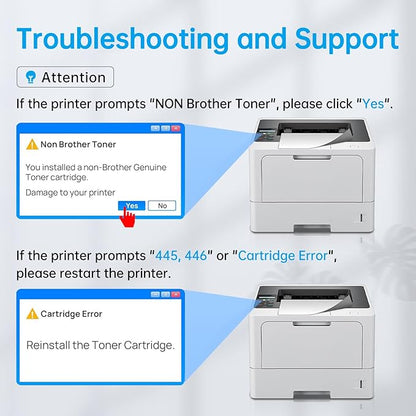 4-Pack TN920 TN920XL Toner for Brother Printer HL-L6210DWT HL-L5710DN HL-L5210DW High Yield (4X Black)