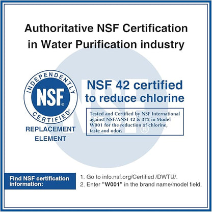 W10295370A Water Filter Replacement, Compatible with Whirlpool EDR1RXD1, Everydrop Filter 1, EDR1RXD1B, W10295370, WHR1RXD1, KAD1RXD1, P4RFKB2, P8RFWB2L, 46-9930, 46-9081 3PACK