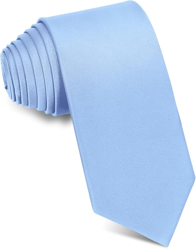 Men's Ties Solid Pure Color 3.15" (8CM) Necktie Plain Formal Business Wedding Black Ties For Men