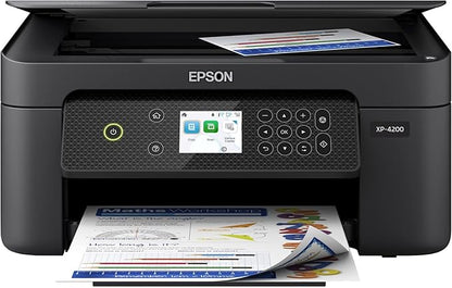 Epson Expression Home XP-4200 Wireless Color All-in-One Printer with Scan, Copy, Automatic 2-Sided Printing, Borderless Photos and 2.4" Color Display,Black