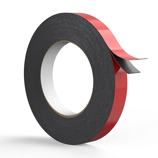SWRT Double Sided Tape, 33FT x 0.71 in 0.04 Inch Thick Heavy Duty Mounting Foam Tape, Waterproof Adhesive Tape for Car, LED Strip Light, Home Office Automotive Decor