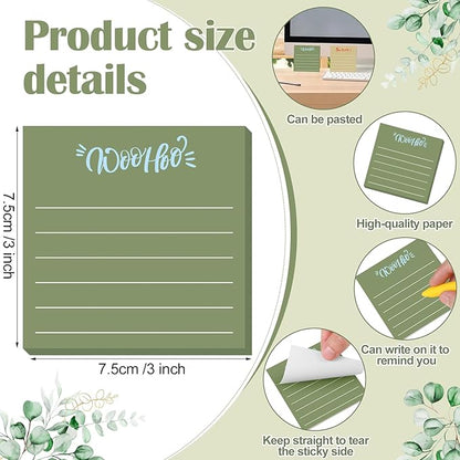 Yinder 48 Pcs Inspirational Sticky Notes Christmas Stocking Stuffers Motivational Sticky Notes Pad Employee Appreciation Gift Bulk for Teacher Nurse Coworker Office 3 x 3'' (Appreciation,Boho)