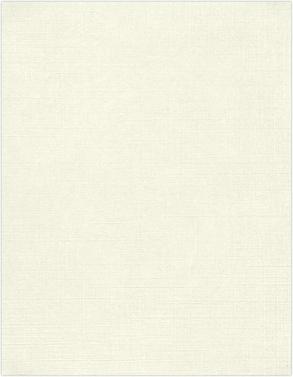 LUXPaper 8.5" x 11" Classic Linen Paper | Letter Size | Natural White | 70lb. Text | 1,000 Qty
