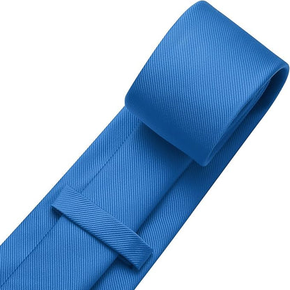 DecTwig Men's Ties Solid Color Formal Neckties 3.15" (8CM) Black Ties For Men