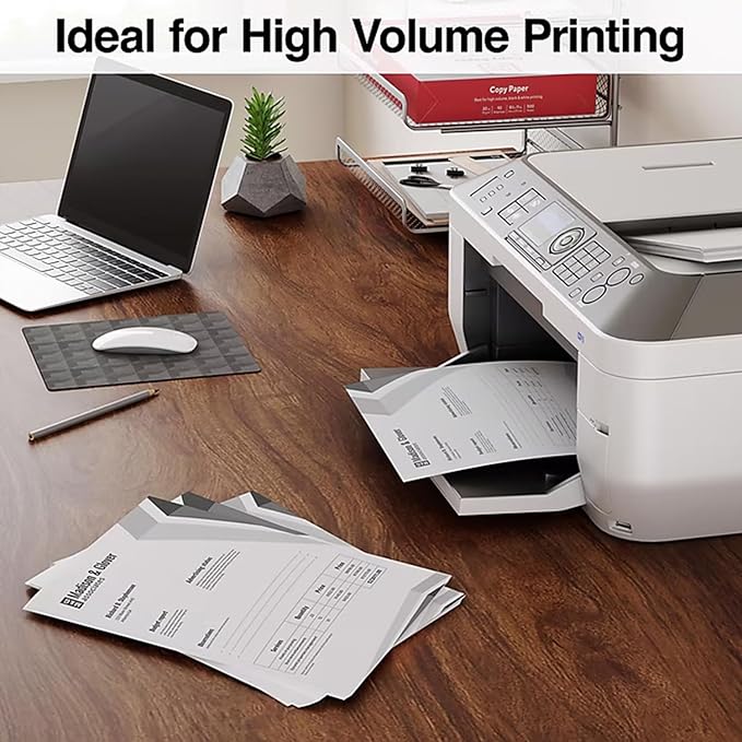 Staples TRU RED Printer Paper, 8.5" x 11", Designed for High-Speed Printers, 92-Brightness, White Color (500 Sheets/Ream)