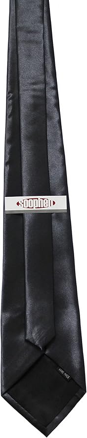 Soophen Mens Necktie 3.75" Tie Solid Color Ties