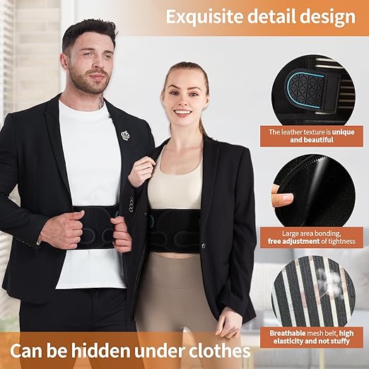 Posture Corrector for Women and Men, Back Support Brace for Neck Shoulder & Upper and Lower Back Pain Relief, Invisible Adjustable Lightweight Posture Corrector Under Clothes(Black, Medium)