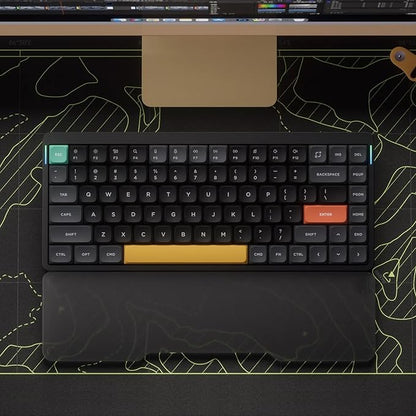nuphy Air75 V2 Portable 75% Low Profile Mechanical Keyboard,Wireless Keyboard,Supports Bluetooth/2.4G/USB-C RGB Bluetooth Keyboards,Compatible with Windows/Mac OS/Linux Systems-Gateron Brown Switch