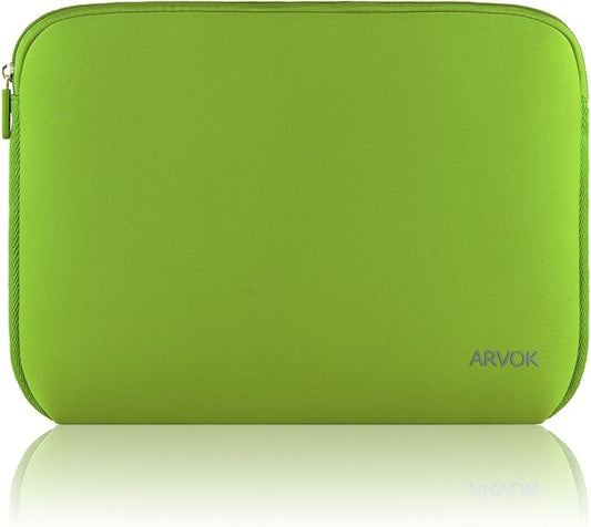 Arvok 13 13.3 14 Inch Laptop Sleeve Case for MacBook Pro/MacBook Air 13-14 inch, Water-Resistant Notebook Chromebook Computer Pouch, Carrying Bag Cover for HP/Dell/Lenovo/Asus/Acer, Bamboo Green