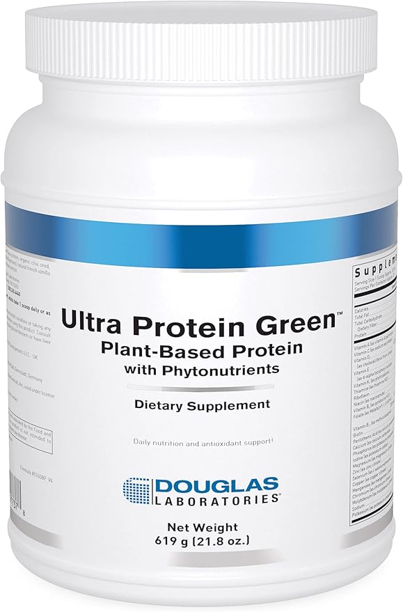 Douglas Laboratories Ultra Protein Green | Vanilla Plant-Based Protein Powder | 21.8 Ounces