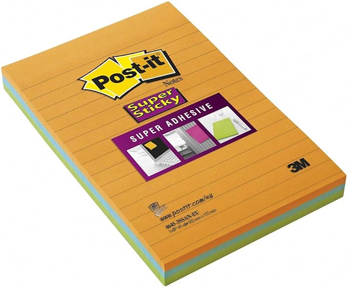 4" x 6" Assorted Colors Sticky Post-it Note