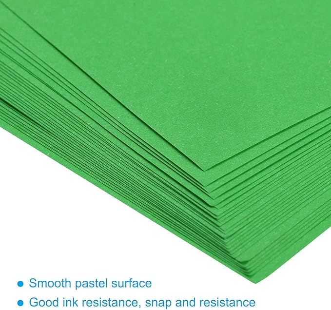 MECCANIXITY 50 Sheets Colored Copy Paper 8.3 x 11.7Inch Printer Paper 80gsm Emerald Green for Office Printing, Document Copying, Invitations, Forms, Art Projects